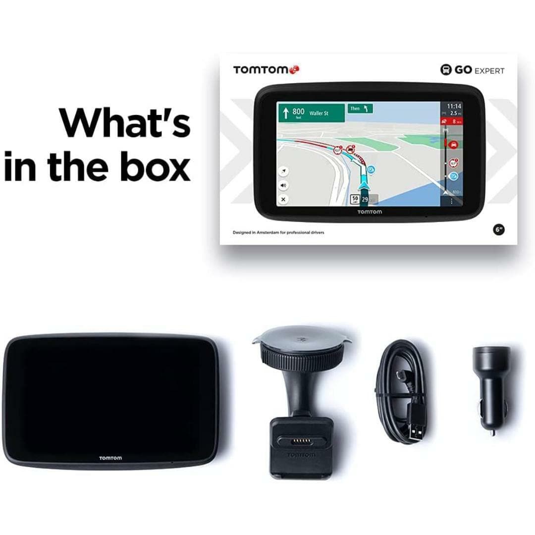 TomTom,TomTom Truck Sat Nav GO Expert, 4YB60 6 Inch HD Screen - Gadcet.com